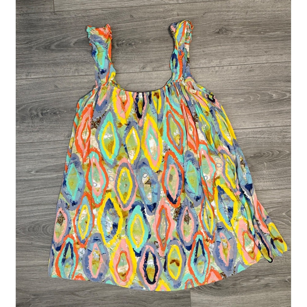 Anthropologie Jodifl Tank Top Babydoll‎ Medium Multi Festival Concert Cruise - Picture 2 of 5